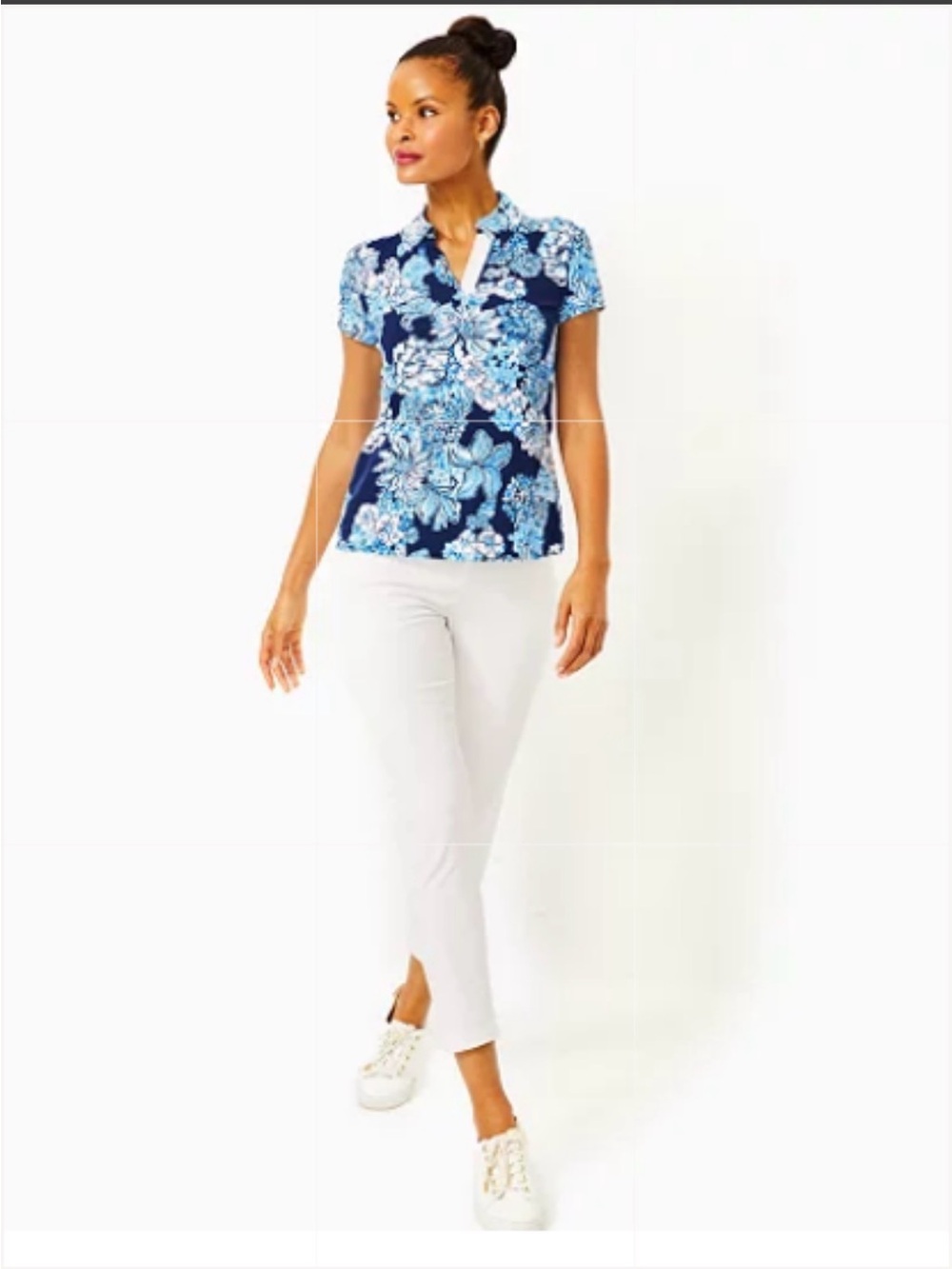 Lilly Pulitzer White Corso Straight-Leg Ankle Pants - size 16